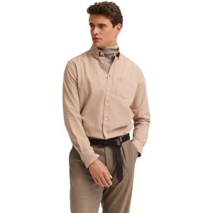 bugatti herrskjorta långärmad button-down-krage bomull, 40-beige, XL bugatti herrskjorta långärmad button-down-krage bomull, 40-beige, XL
