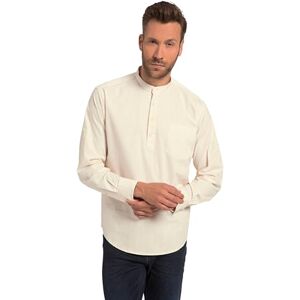 JP 1880 , män, stora storlekar, henley, långärmad, modern passform, bröstficka, rund hals, Beige, 3XL JP 1880 , män, stora storlekar, henley, långärmad, modern passform, bröstficka, rund hals, Beige, 3XL