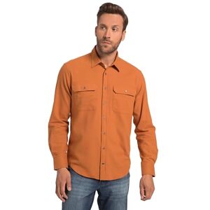 JP 1880 mäns flanell, långärmad, krage krage, modern passform skjortor, Rost orange, 3XL JP 1880 mäns flanell, långärmad, krage krage, modern passform skjortor, Rost orange, 3XL