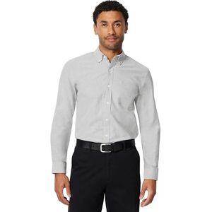 Amazon Essentials Herr Slim-Fit långärmad ficka Oxford skjorta, grå, X-Small Amazon Essentials Herr Slim-Fit långärmad ficka Oxford skjorta, grå, X-Small