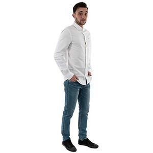 Tommy Jeans Tommy Hilfiger Herr TJM Slim Stretch Oxfordskjorta T, Vitt, 3XL Tommy Jeans Tommy Hilfiger Herr TJM Slim Stretch Oxfordskjorta T, Vitt, 3XL