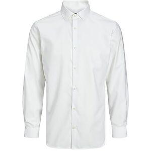 JACK & JONES Jprblaparker skjorta L/S Noos skjorta, Vit/passform: smal passform, XL JACK & JONES Jprblaparker skjorta L/S Noos skjorta, Vit/passform: smal passform, XL