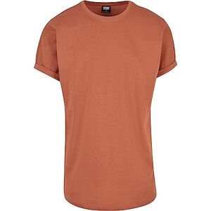 Urban Classics herr T-tröja Long Shaped Turnup Tee, Terrakotta, M Urban Classics herr T-tröja Long Shaped Turnup Tee, Terrakotta, M