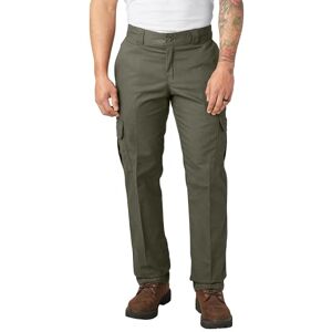Dickies Herr Regular Straight Stretch Twill Cargo Byxa Big-Tall Work Utility, Mossa, 44W X 30L Dickies Herr Regular Straight Stretch Twill Cargo Byxa Big-Tall Work Utility, Mossa, 44W X 30L