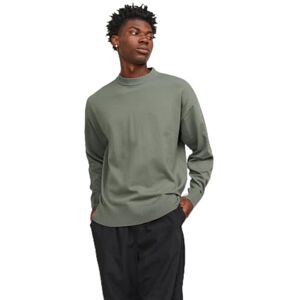 JACK & JONES JCOLLECTIVE stickad crew neck, agave grön, S JACK & JONES JCOLLECTIVE stickad crew neck, agave grön, S