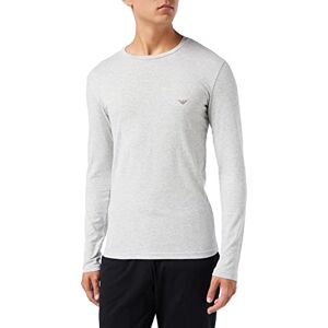 Giorgio Armani Underkläder herr basic stretch bomull t-shirt, melange grå, S Giorgio Armani Underkläder herr basic stretch bomull t-shirt, melange grå, S