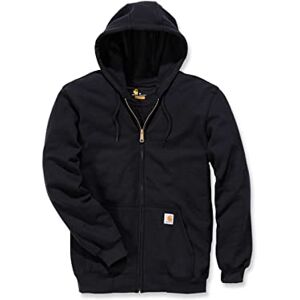 Carhartt Big & Tall Rain Defender Paxton tungvikt sweatshirt med huva för män, Svart, S Carhartt Big & Tall Rain Defender Paxton tungvikt sweatshirt med huva för män, Svart, S