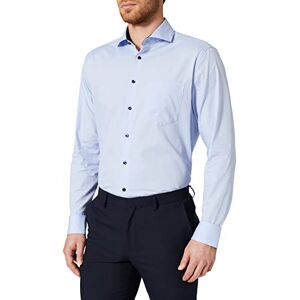 Seidensticker Silkesdekal herr regular fit långärmad poplin skjorta, Ljusblå, 38 SE Seidensticker Silkesdekal herr regular fit långärmad poplin skjorta, Ljusblå, 38 SE