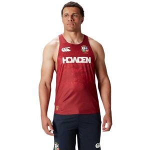 Canterbury herr British and Irish Lions Poly Singlet, röd dahlia, 4X-Large Canterbury herr British and Irish Lions Poly Singlet, röd dahlia, 4X-Large