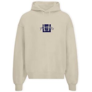 JACK & JONES Jorboston Sweat Hood FST, Antik vit, XS JACK & JONES Jorboston Sweat Hood FST, Antik vit, XS