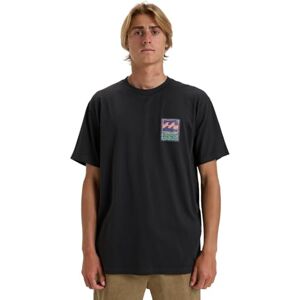 BILLABONG Stämpel SS T-shirt herr, tvättade svart, XS BILLABONG Stämpel SS T-shirt herr, tvättade svart, XS