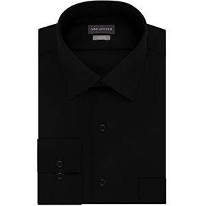 Van Heusen herrklänning tröjor anpassade lyxsateen stretch solid spridning krage Van Heusen herrklänning tröjor anpassade lyxsateen stretch solid spridning krage