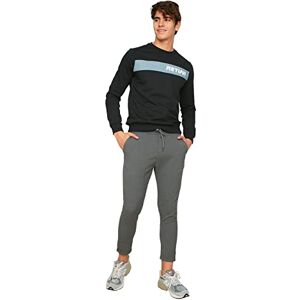 Trendyol Herr antracit herr beli tire slim fit byxor, antracit, M Trendyol Herr antracit herr beli tire slim fit byxor, antracit, M