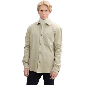 TOM TAILOR Denim herrskjorta, 35723 – Beige Abbey Stone, L TOM TAILOR Denim herrskjorta, 35723 – Beige Abbey Stone, L