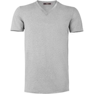 Womo Underwear Casual T-Shirt MC V-ringning Grå, Grå, S-XXL Womo Underwear Casual T-Shirt MC V-ringning Grå, Grå, S-XXL