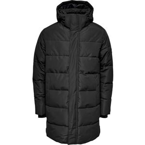 Only & Sons OnSCARL dunjacka för män, svart, XXL Only & Sons OnSCARL dunjacka för män, svart, XXL
