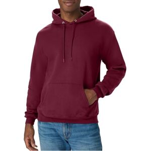 Hanes EcoSmart huvtröja för män i fleece, Rödbrun, L Hanes EcoSmart huvtröja för män i fleece, Rödbrun, L