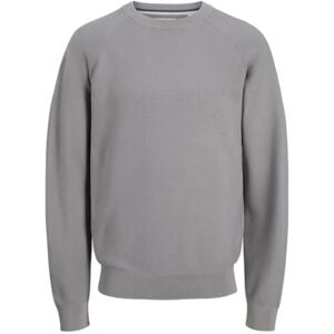 JACK & JONES Jcoarvid Knit Crew Neck, Grå flanell, M JACK & JONES Jcoarvid Knit Crew Neck, Grå flanell, M