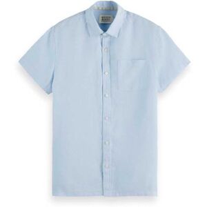 Scotch & Soda Seasonal Core – kortärmad regular fit linne skjorta, Shirting Blue 420, L Scotch & Soda Seasonal Core – kortärmad regular fit linne skjorta, Shirting Blue 420, L