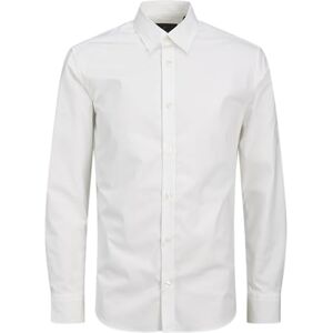 JACK & JONES Jprblacarter Sträck L/S Shirt Sn, Ljus vit, XL JACK & JONES Jprblacarter Sträck L/S Shirt Sn, Ljus vit, XL
