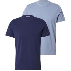 Giorgio Armani Herr Essential LOGOLABEL 2-pack rund hals t-shirt grå XL normal passform, Grå, XL Giorgio Armani Herr Essential LOGOLABEL 2-pack rund hals t-shirt grå XL normal passform, Grå, XL
