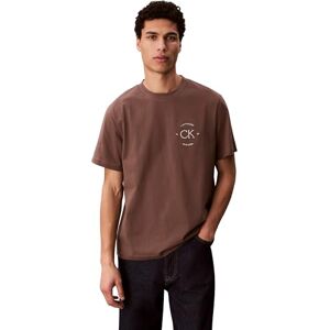 Calvin herr 20S april grafisk säsongsbetonade Fashi LV04RE825G grafiska t-shirts, brun, M Calvin herr 20S april grafisk säsongsbetonade Fashi LV04RE825G grafiska t-shirts, brun, M