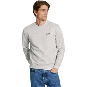 Pepe Jeans herr Sam Crew, sweatshirt, grå, XS, Grå (Ljusgrå Marl), XS Pepe Jeans herr Sam Crew, sweatshirt, grå, XS, Grå (Ljusgrå Marl), XS