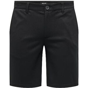 Only & Sons ONLY Onsmark Shorts 0209 Noos, svart, L Only & Sons ONLY Onsmark Shorts 0209 Noos, svart, L