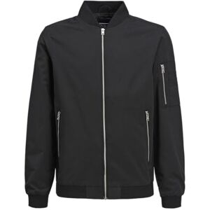 JACK & JONES Bomberjacka för pojkar hel dragkedja utomhus varm långärmad vardagsjacka för pojkar, Svart, 140 cm JACK & JONES Bomberjacka för pojkar hel dragkedja utomhus varm långärmad vardagsjacka för pojkar, Svart, 140 cm
