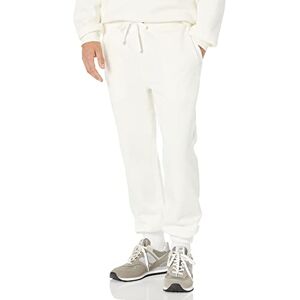 Amazon Essentials mäns träningsbyxor med avslappnad passform stängd botten (finns i stora och långa), äggskalsvit, Small Amazon Essentials mäns träningsbyxor med avslappnad passform stängd botten (finns i stora och långa), äggskalsvit, Small