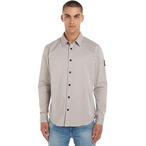 Calvin jeans vardagliga skjortor för män, Grå (tumlare), L Calvin jeans vardagliga skjortor för män, Grå (tumlare), L