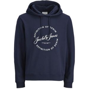 JACK & JONES Jjgrayson Sweat Hood Pls – plus storlek, marinblå blazer, 4XL JACK & JONES Jjgrayson Sweat Hood Pls – plus storlek, marinblå blazer, 4XL
