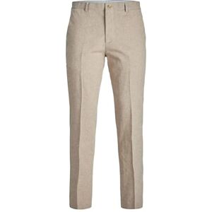 JACK & JONES Jprriviera Linne byxor slim fit pls, Beige, 70 JACK & JONES Jprriviera Linne byxor slim fit pls, Beige, 70