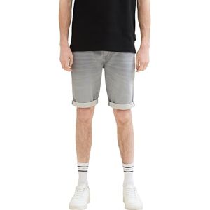 TOM TAILOR Bermudajeans shorts för män, 10218 – Used Light Stone Grey Denim, 29 TOM TAILOR Bermudajeans shorts för män, 10218 – Used Light Stone Grey Denim, 29