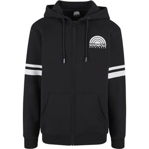 Southpole Huvtröja för män, college, dragkedja, huvtröja med dragkedja, för män, huvtröja med dragkedja, svart/vit, S Southpole Huvtröja för män, college, dragkedja, huvtröja med dragkedja, för män, huvtröja med dragkedja, svart/vit, S