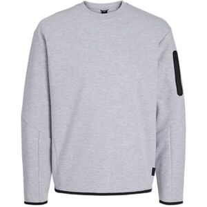 JACK & JONES JACK&JONES Jcofusion Sweat Crew Neck Noos, Ljusgrå melange, S JACK & JONES JACK&JONES Jcofusion Sweat Crew Neck Noos, Ljusgrå melange, S