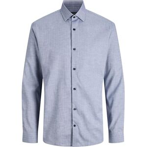 JACK & JONES Jprblaparker Melange L/S Shirt Bf, marinblå blazer, M JACK & JONES Jprblaparker Melange L/S Shirt Bf, marinblå blazer, M