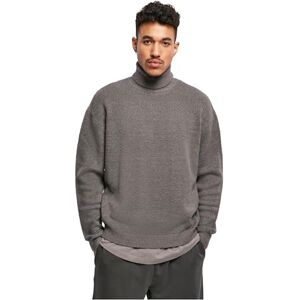 Urban Classics Tröja i stor storlek för män, stickad tröja, oversize polotröja med mock hals, enkel tröja för höst och vinter, storlek S till 5XL, asfalt, 3XL Urban Classics Tröja i stor storlek för män, stickad tröja, oversize polotröja med mock hals, enkel tröja för höst och vinter, storlek S till 5XL, asfalt, 3XL