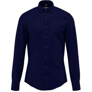 Seidensticker Silkesdekal herr business skjorta – formad passform – lätt att stryka – Kent krage – långärmad – 100% bomull, blå, 42 SE Seidensticker Silkesdekal herr business skjorta – formad passform – lätt att stryka – Kent krage – långärmad – 100% bomull, blå, 42 SE