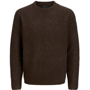 JACK & JONES Jprblasimon Souffle Knit Crew Neck, Choklad plommon, S JACK & JONES Jprblasimon Souffle Knit Crew Neck, Choklad plommon, S