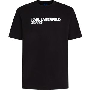 KARL LAGERFELD JEANS , Herr, Vanlig Kortärm Essential Logo T-Shirt, Vanlig Fit, Svart, L KARL LAGERFELD JEANS , Herr, Vanlig Kortärm Essential Logo T-Shirt, Vanlig Fit, Svart, L