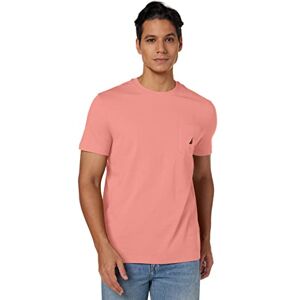 Nautica T-shirt med kort ärm, rund hals och ficka för män, 3X Nautica T-shirt med kort ärm, rund hals och ficka för män, 3X