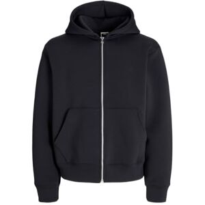 JACK & JONES Jcocover Scuba Sweat Zip Hood Pls – plus storlek, svart, 5XL JACK & JONES Jcocover Scuba Sweat Zip Hood Pls – plus storlek, svart, 5XL