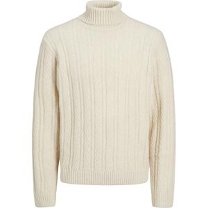 JACK & JONES JACK&JONES JPRBLATRENT stickad kabel rulle hals BF, Sommarsand/detalj: melerad, M JACK & JONES JACK&JONES JPRBLATRENT stickad kabel rulle hals BF, Sommarsand/detalj: melerad, M