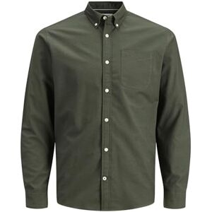 JACK & JONES Herr Skjorta Oxford, skogsnatt/passform: slim fit, XXL JACK & JONES Herr Skjorta Oxford, skogsnatt/passform: slim fit, XXL