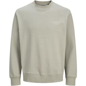 JACK & JONES herr Jprblachad branding sweat crew neck Ln, dried sage, XS JACK & JONES herr Jprblachad branding sweat crew neck Ln, dried sage, XS