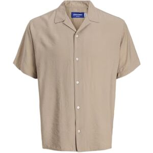 JACK & JONES Jorluke Billyburg Resort Shirt Ss, mocha meringue, L JACK & JONES Jorluke Billyburg Resort Shirt Ss, mocha meringue, L