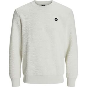 JACK & JONES Jcogeo Sweat Crew Neck SMU, Marshmallow, L JACK & JONES Jcogeo Sweat Crew Neck SMU, Marshmallow, L