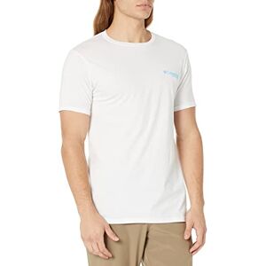 Columbia PFG grafisk t-shirt för män, Vit/volante, XL Columbia PFG grafisk t-shirt för män, Vit/volante, XL