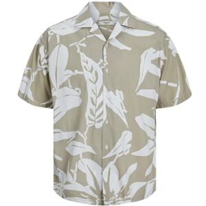 JACK & JONES Jprbladrew Print Resort Shirt S/S Ln, Vitpeppar, M JACK & JONES Jprbladrew Print Resort Shirt S/S Ln, Vitpeppar, M